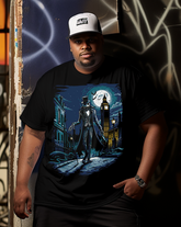 Jack the Ripper Kurzärmeliges T-Shirt für Herren in Übergröße
